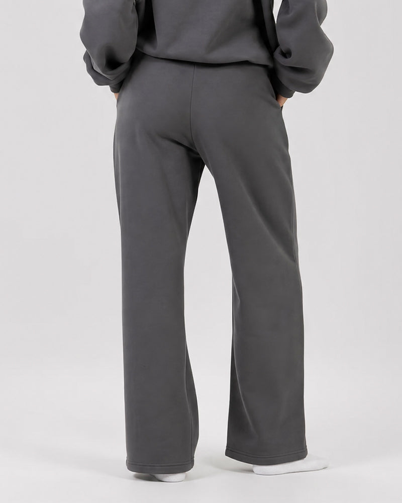 Minimalist Straight-Leg Stretch Sweatpants