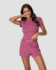 Minimalist Solid Color 2-Piece Lounge Set