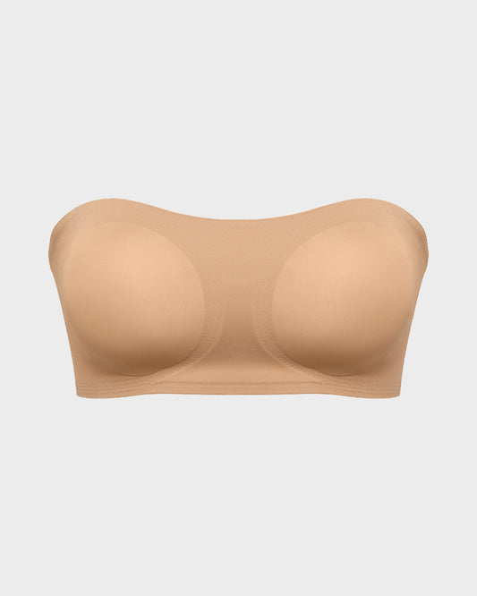 Non-Slip Crossover Side Hook Bandeau Bra