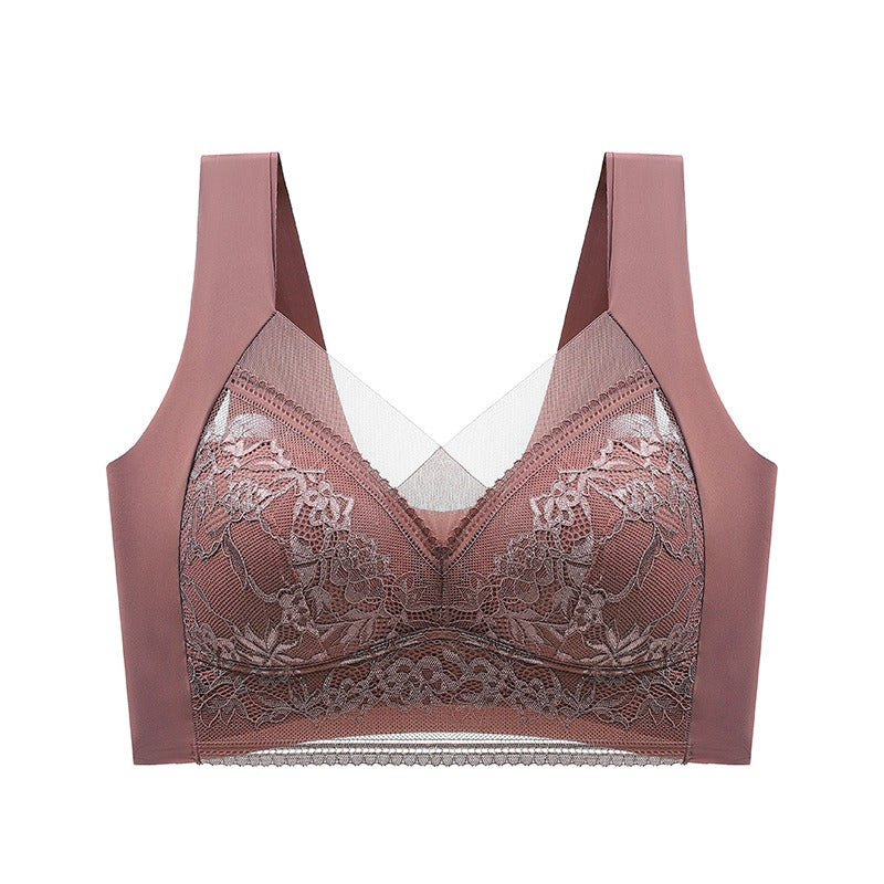 SheCurve® Wireless Comfort Lace Silk Push Up Bra