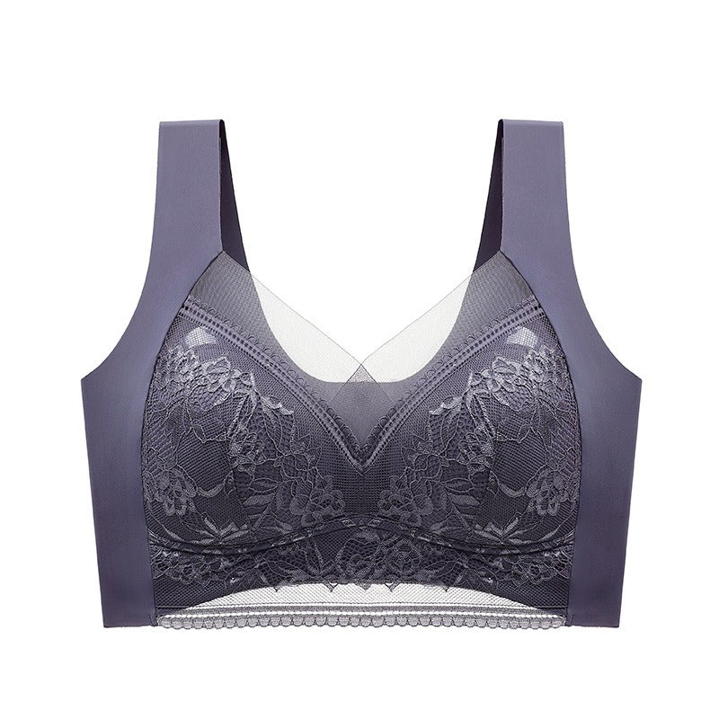 SheCurve® Wireless Comfort Lace Silk Push Up Bra