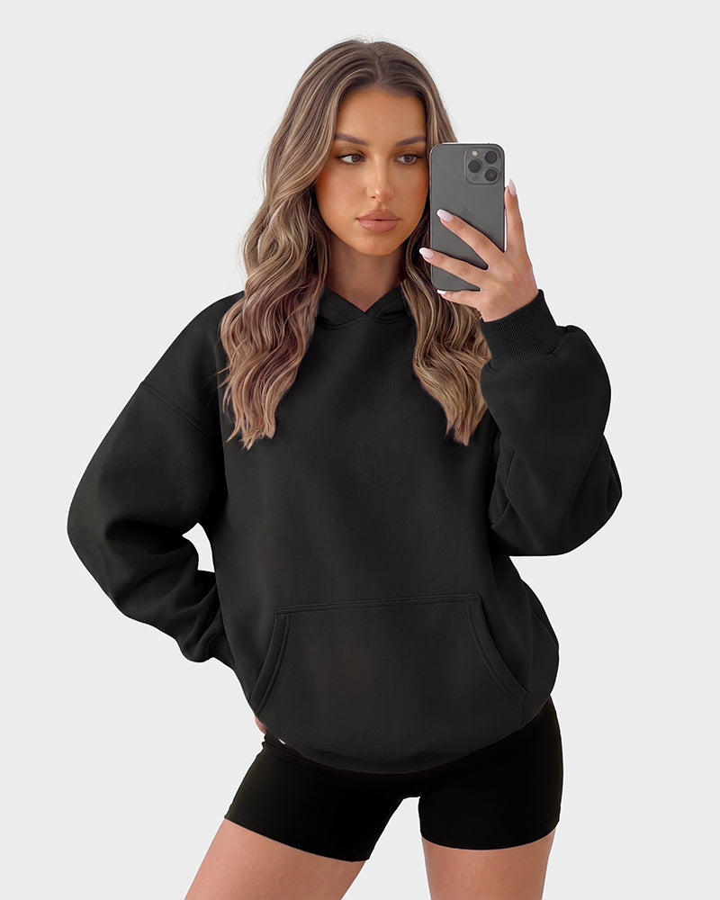 Oversized Fleece Pullover Hoodie