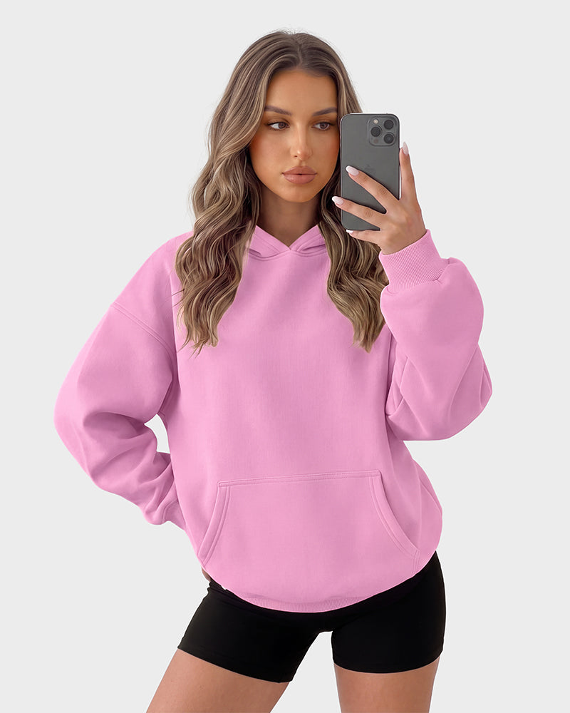 Oversized Fleece Pullover Hoodie