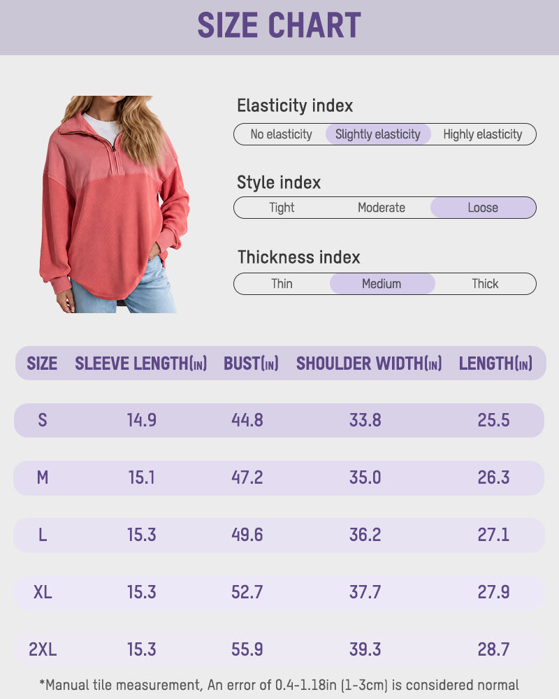 Oversized Half-Zip Waffle-Knit Pullover