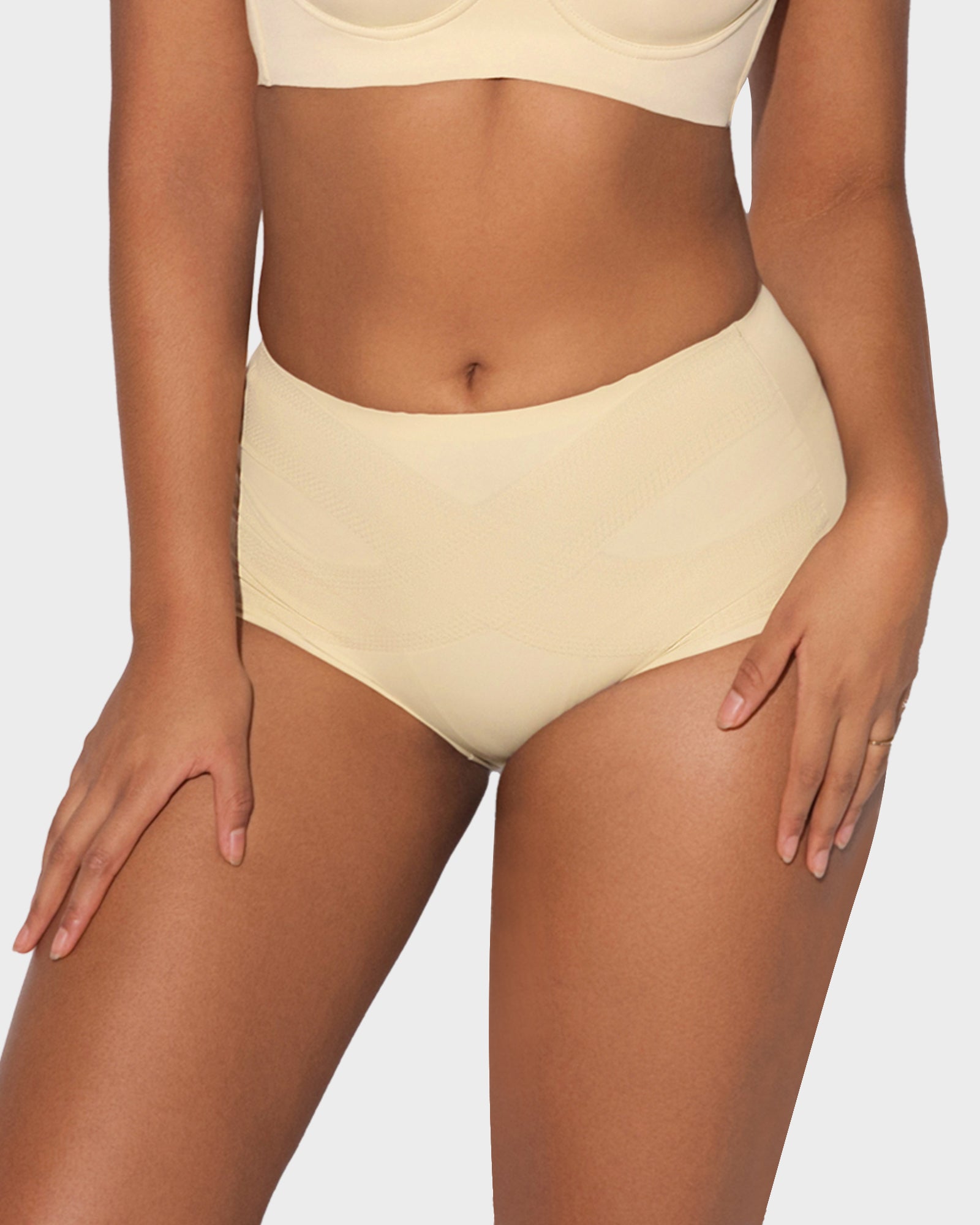 Seamless Tummy Control High-Waist Panties (5 Pack)
