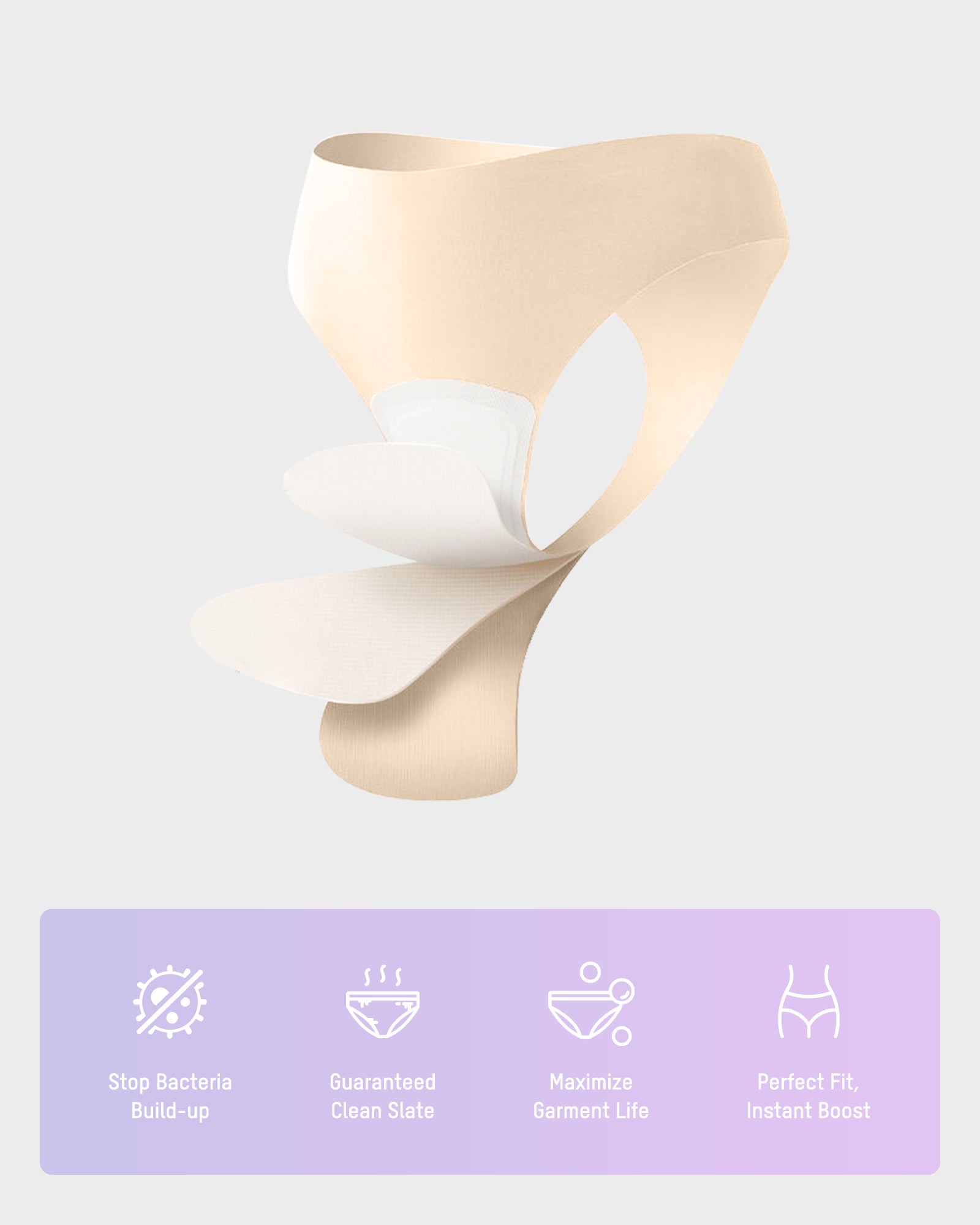 Seamless Invisible Comfort Thongs (5 Pack)