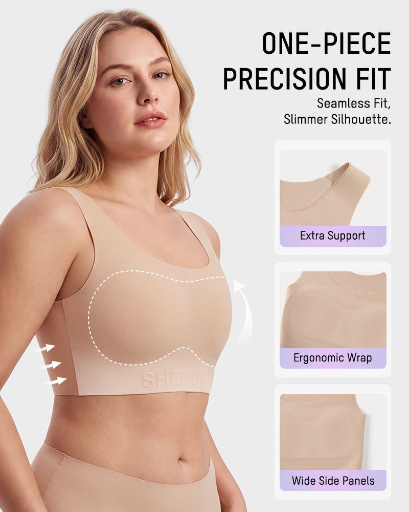 Paper-Thin Seamless Support Tank Bra
