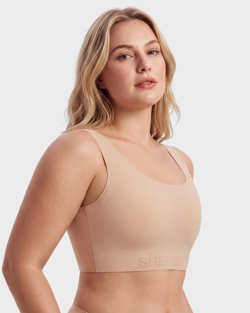 Paper-Thin Seamless Support Tank Bra