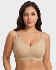 Piano Clasp™ V-Neck Wireless Minimizer Bra