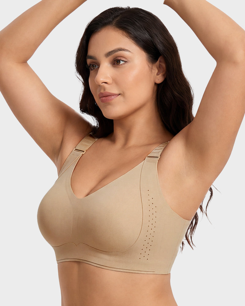 Piano Clasp™ V-Neck Wireless Minimizer Bra