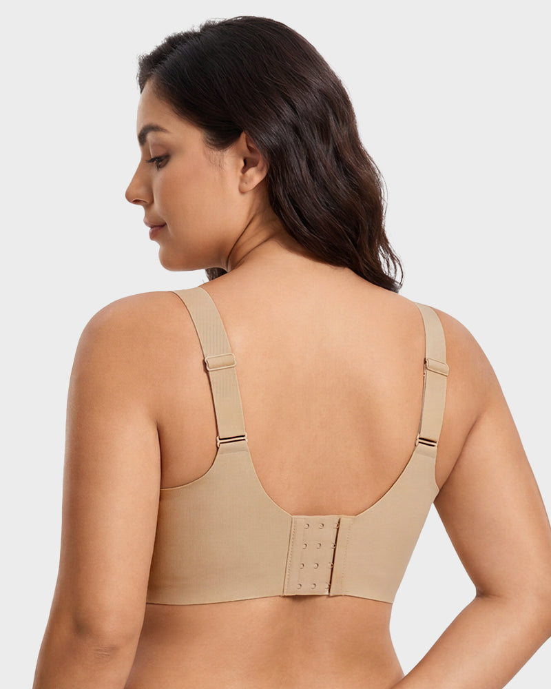 Piano Clasp™ V-Neck Wireless Minimizer Bra