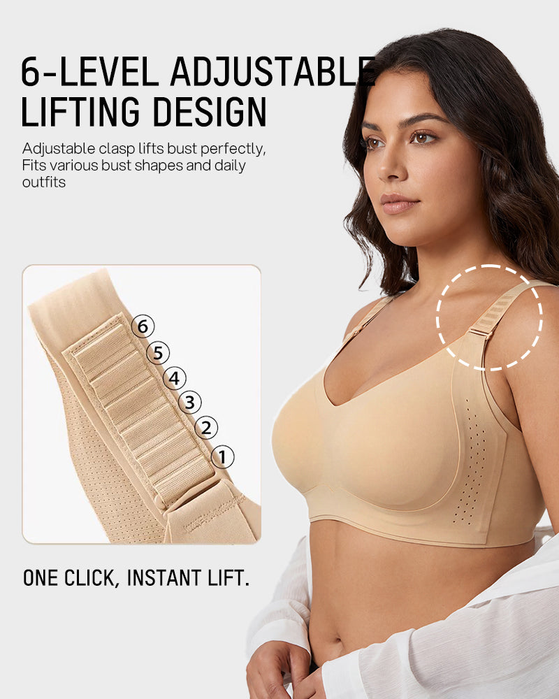 Piano Clasp™ V-Neck Wireless Minimizer Bra