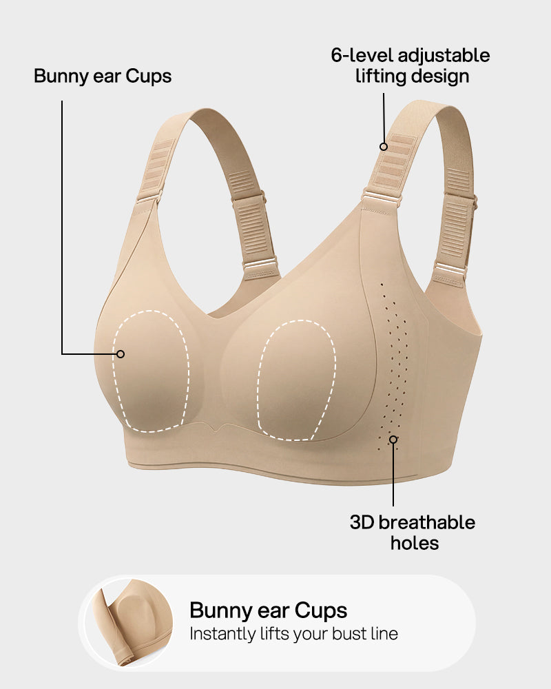Piano Clasp™ V-Neck Wireless Minimizer Bra