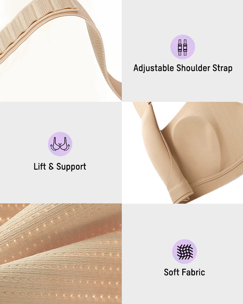 Piano Clasp™ V-Neck Wireless Minimizer Bra