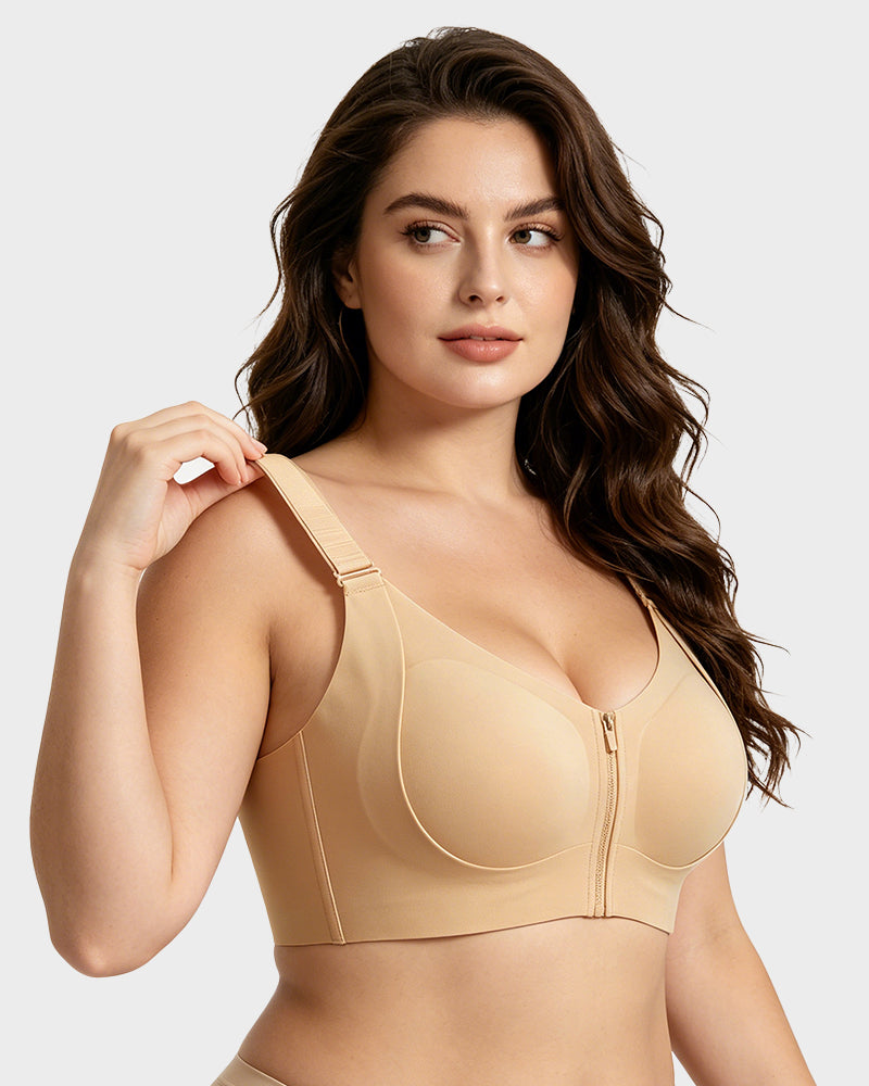 Piano Clasp™ Zip-Front Wireless Bra