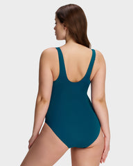 Plunge Underwire Tummy Control One-Piece Swimsuit