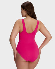 Plunge Underwire Tummy Control One-Piece Swimsuit