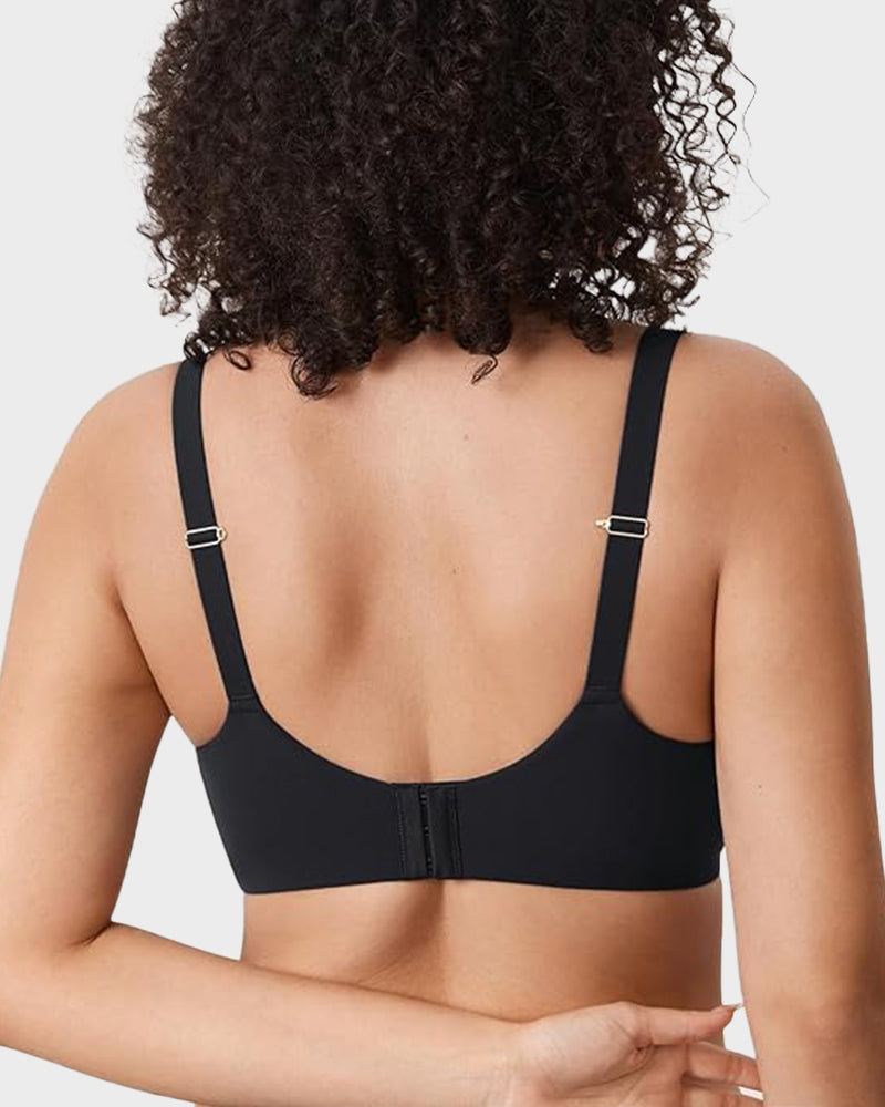 Plus Front Closure Racerback Underwire Bra