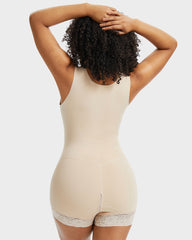 PowerMesh Double-Layer Tummy Control Bodysuit Shapewear