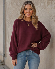 Relaxed Crewneck Knit Sweater