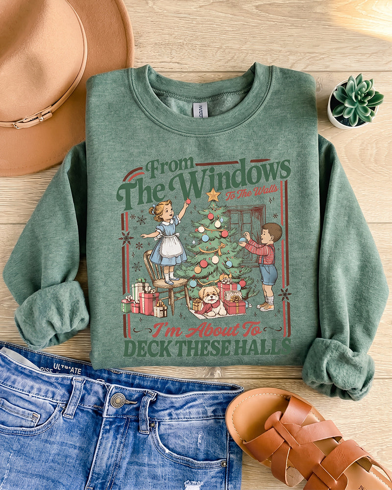 Retro Holiday Graphic Sweatshirt