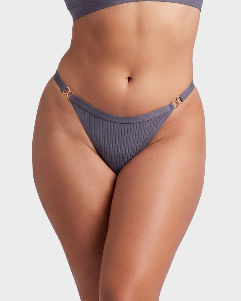 Ribbed Low-Rise Seamless Thong(10 Pack)
