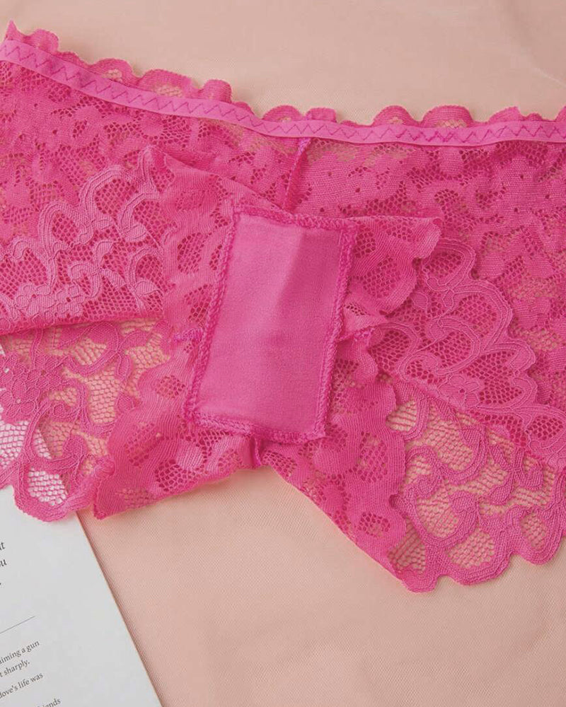 Romantic Lace Bralette & Panty Bundle (4 Sets)