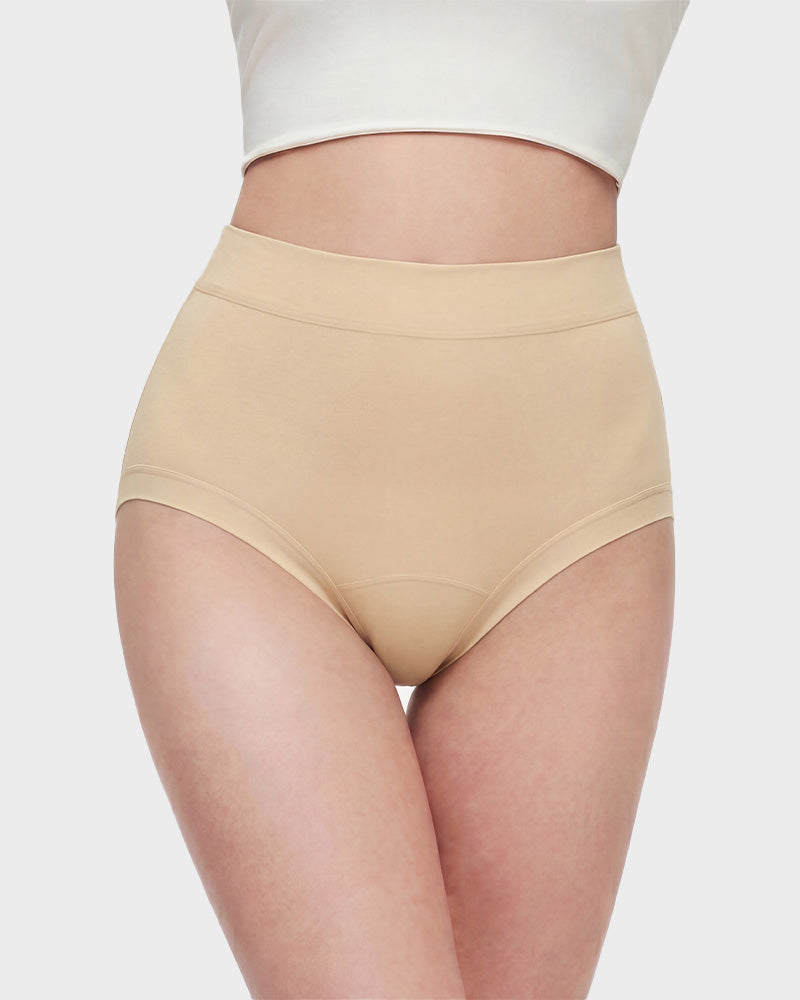 Seamless High-Waist Full Coverage Cotton Panty（5 pack）