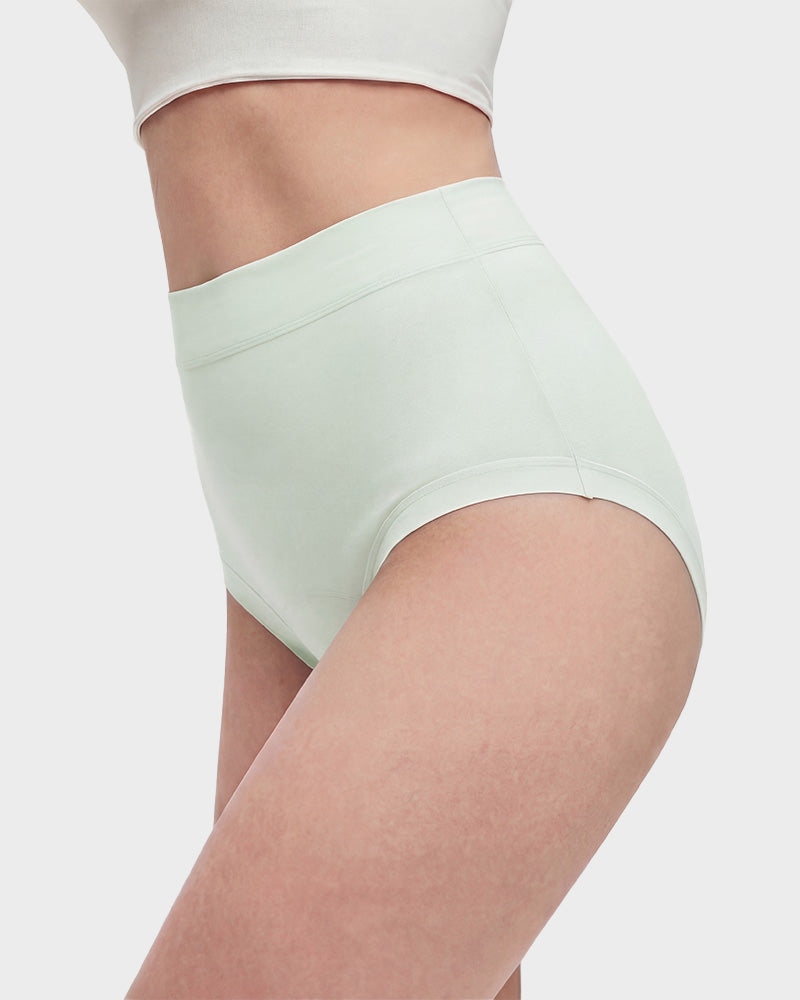 Seamless High-Waist Full Coverage Cotton Panty（5 pack）