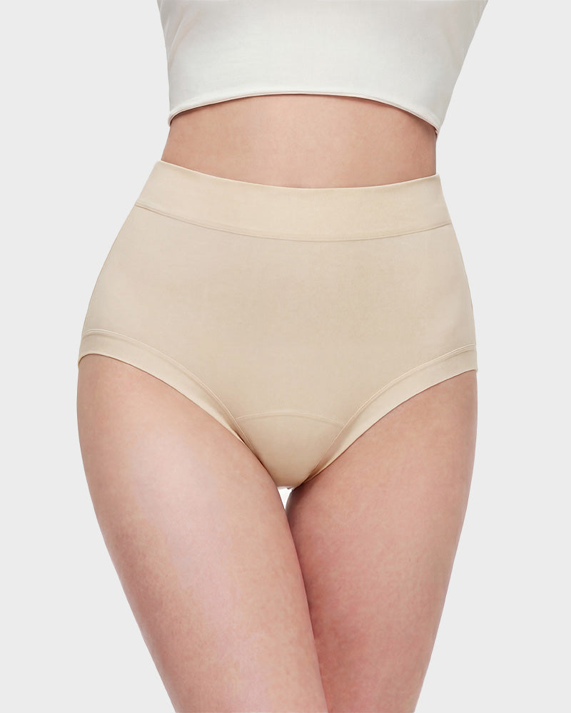 Seamless High-Waist Full Coverage Cotton Panty（5 pack）