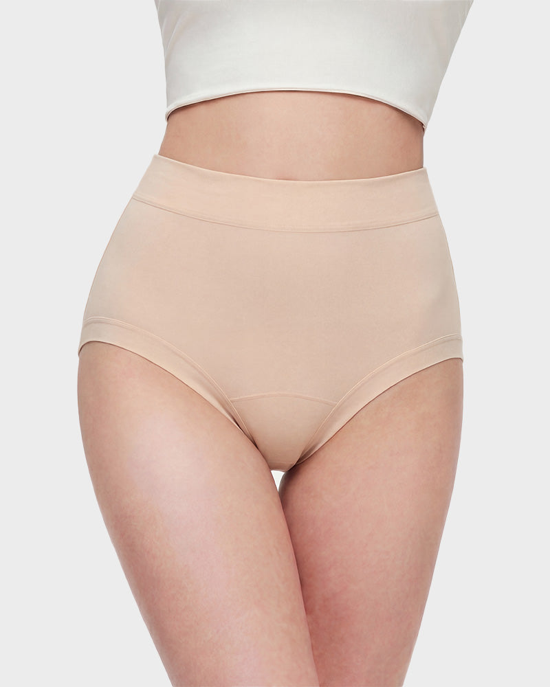 Seamless High-Waist Full Coverage Cotton Panty（5 pack）