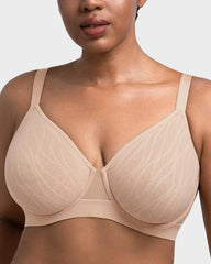 Seamless Lace Full-Coverage Minimizer Bra
