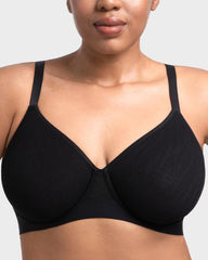 Seamless Lace Full-Coverage Minimizer Bra