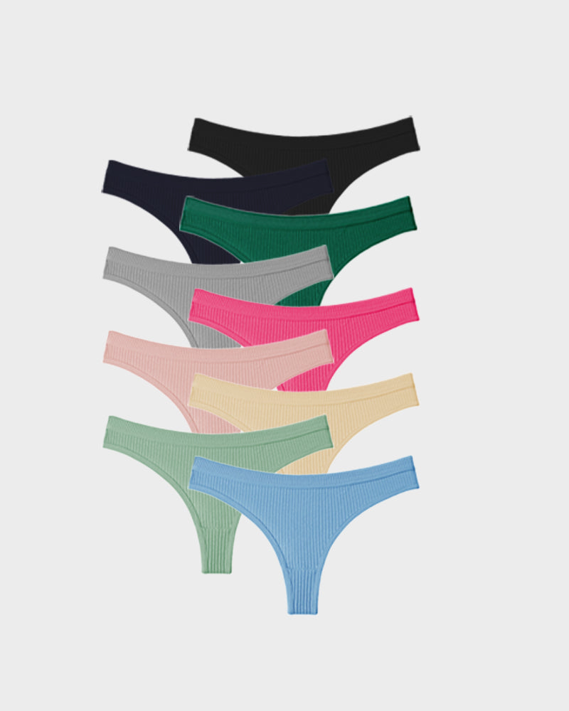 Seamless Low Rise Cotton Thong Panty