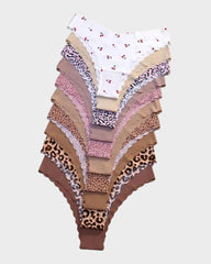 Seamless Wave-Edged Panties (10 Pack)