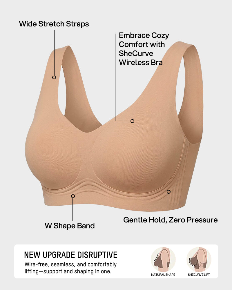 Seamless Wireless Full-Coverage Pullover Bra