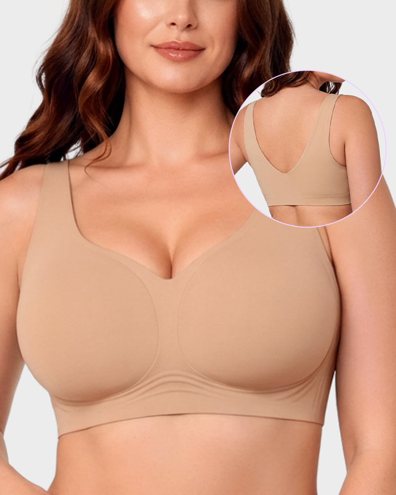 Seamless Wireless Full-Coverage Pullover Bra