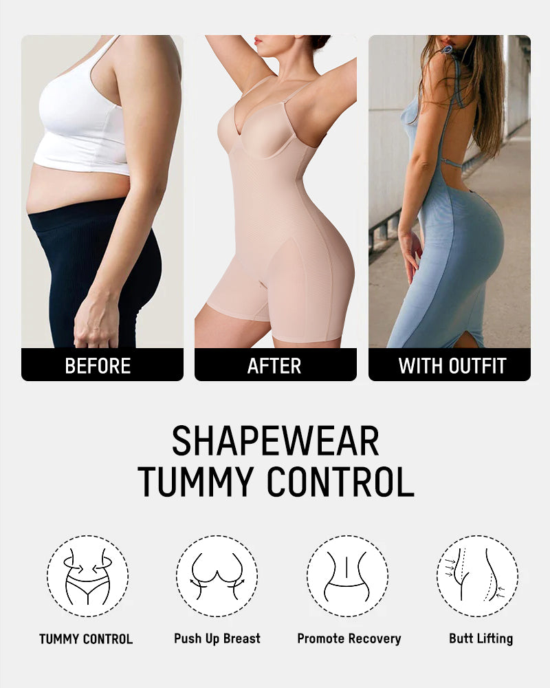 Seamless Full-Body Shaping Bodysuit