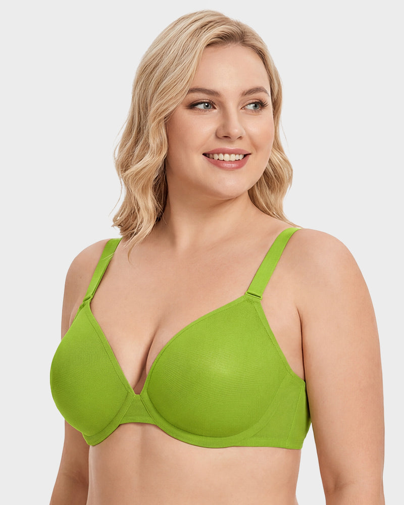 Seamless Mesh Unlined Underwire Bra