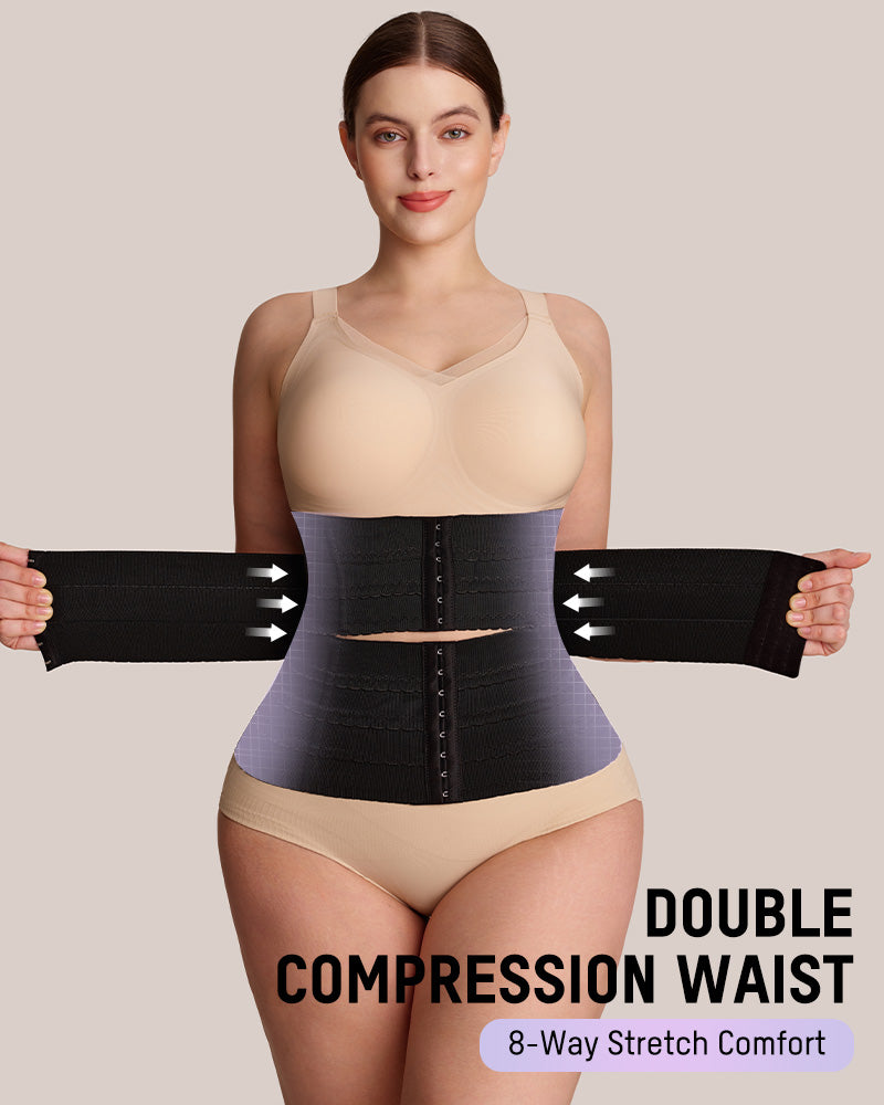 Segmented Waist Trainer Corset with Steel Bones