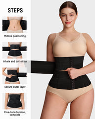 Segmented Waist Trainer Corset with Steel Bones