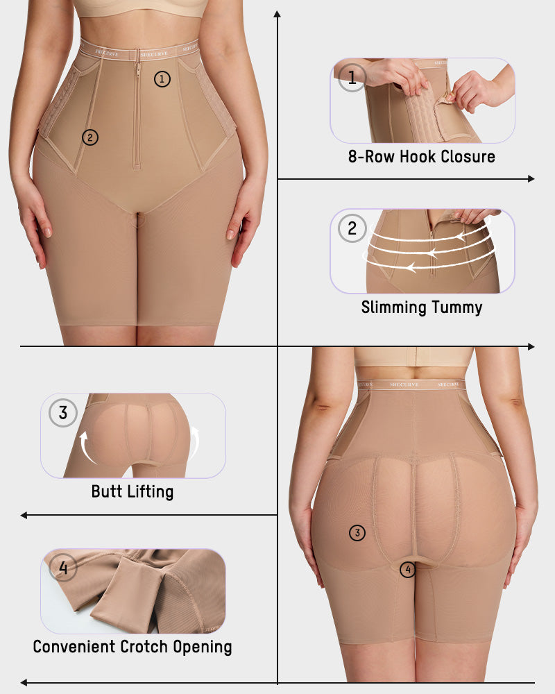 Side-Hook Slimming & Butt-Lifting Shaping Shorts
