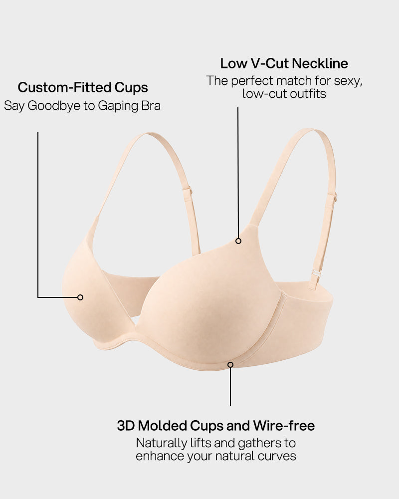 Small Bust Wire-Free Push-Up Bra