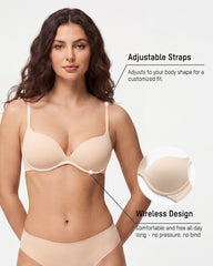 Small Bust Wire-Free Push-Up Bra