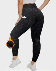 High Waist Warm Fleece Lined Fitness Leggings