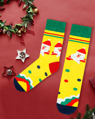 Christmas Print Soft Comfort Socks (4 Pack)