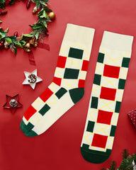 Christmas Print Soft Comfort Socks (4 Pack)