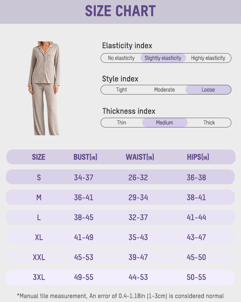 Soft Long-Sleeve Button-Front Pajama Set