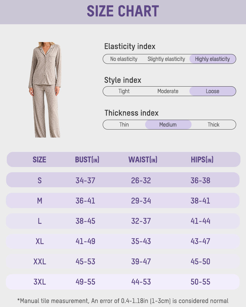 Soft Long-Sleeve Button-Front Pajama Set