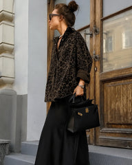 Leopard Print Button-Down Shacket